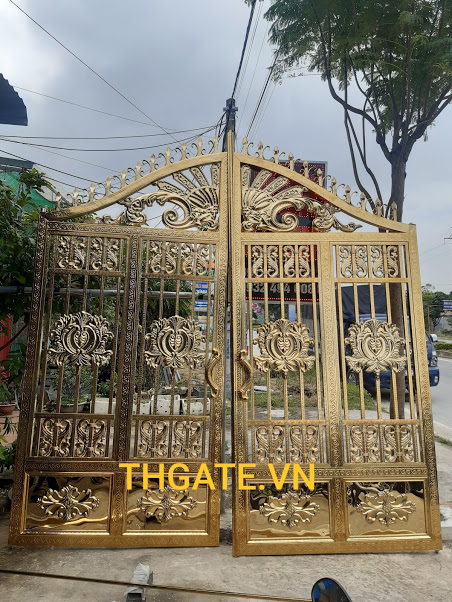 cổng inox màu tại chương mỹ Hà Nội