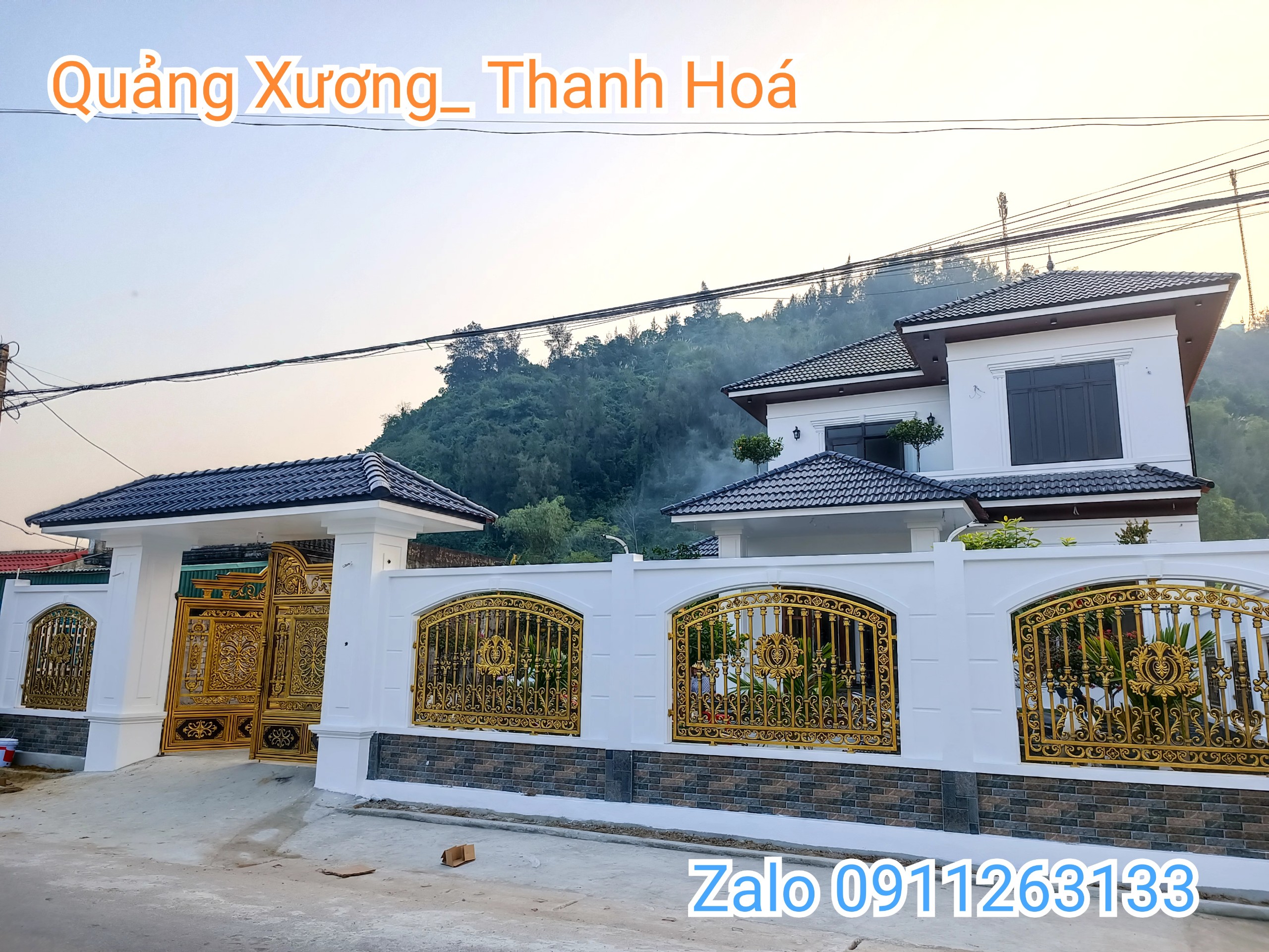 Cổng Inox Sơn Nung