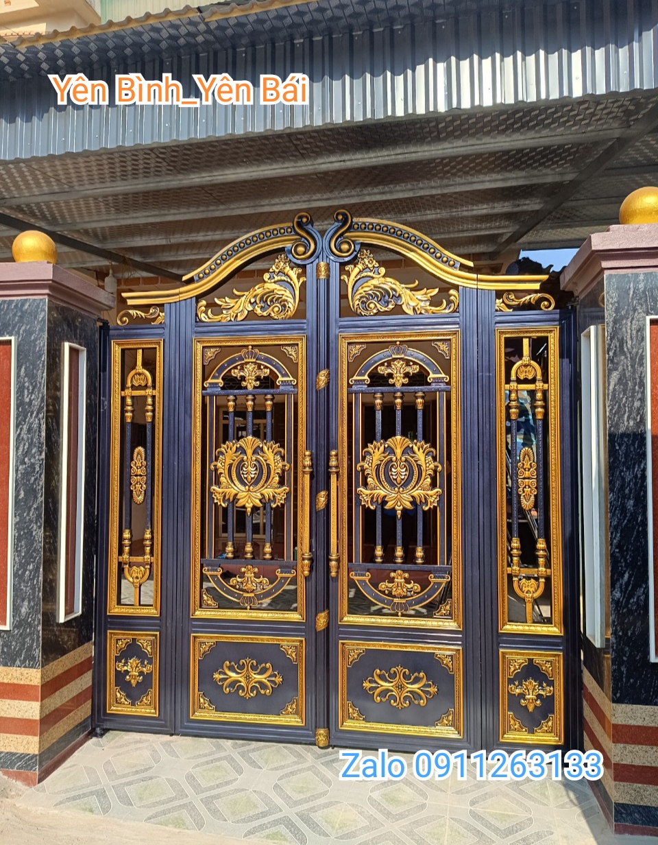 Cổng Inox Sơn Nung